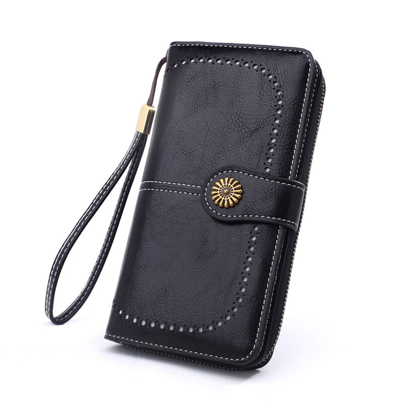 PU Leather Document Bag Wallet Ladies Coin Purse Luxury Credit Card Card Holder Multifunctional Large Capacity Wallet