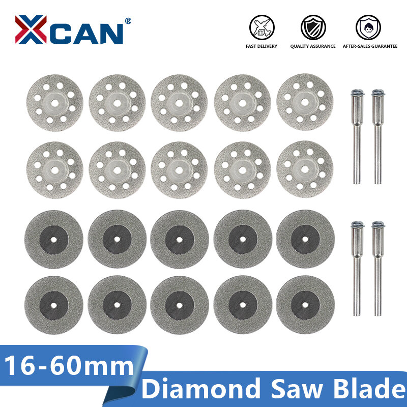 Xcan-lâmina de serra de diamante, 16-60mm, ferramenta rotativa, mini disco de corte, lâminas de serra circular