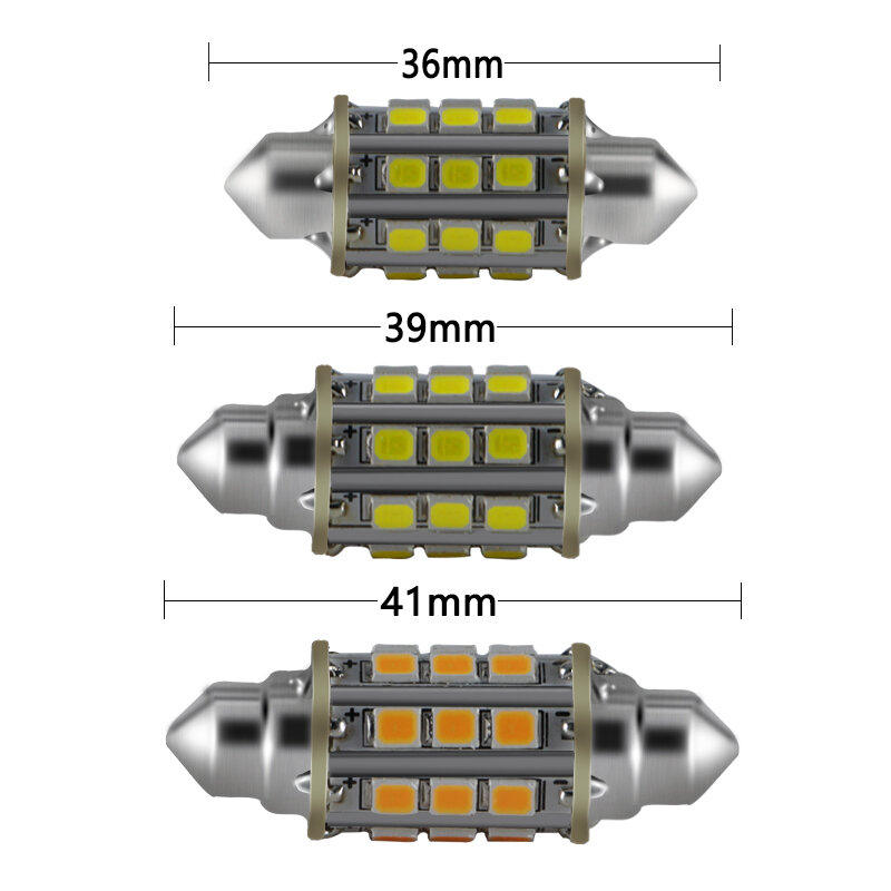 Super led festoon light 36mm 39mm 42mm c3W C5W C10W canbus 10v a 30v 2W 360 gradi illuminazione 12v 24v luci interne lampada per barche
