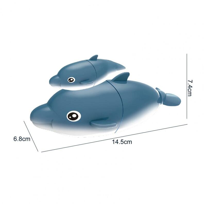 Mainan Mandi Inovatif Model Lumba-lumba Praktis Mainan Mandi Pancuran Air Semprot Permukaan Halus Realistis Kreatif untuk Hiburan