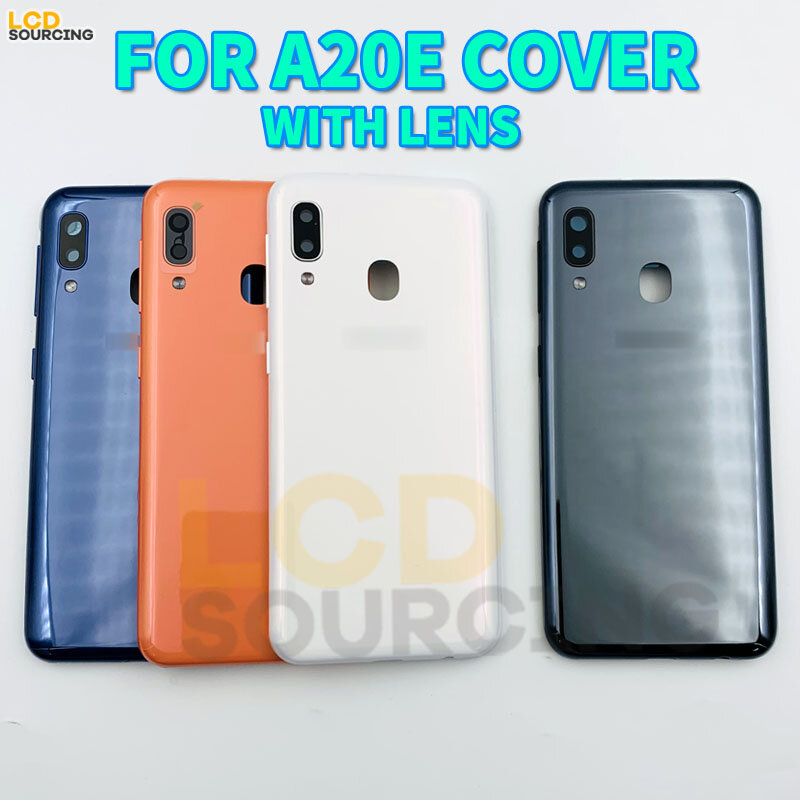 5.8" Orignal Battery Cover For Samsung A20E Back Battery Cover A202 A202F/DS A202FN A202U Door Rear Glass Housing Case For A20e