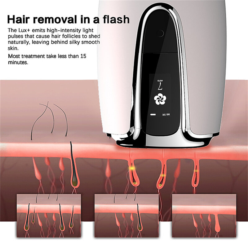 Hair Removal Laser Epilator 500000 Flashes Facial Epilator Machine IPL Photoepilator Permanent Painless Depilation Beauty Tools