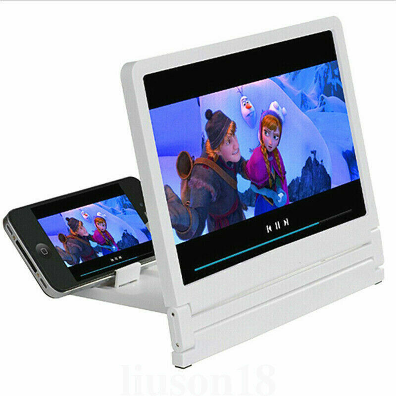 Venda quente universal lupa vidro 3d filme tela hd amplificador para suportes de telefone inteligente e suportes