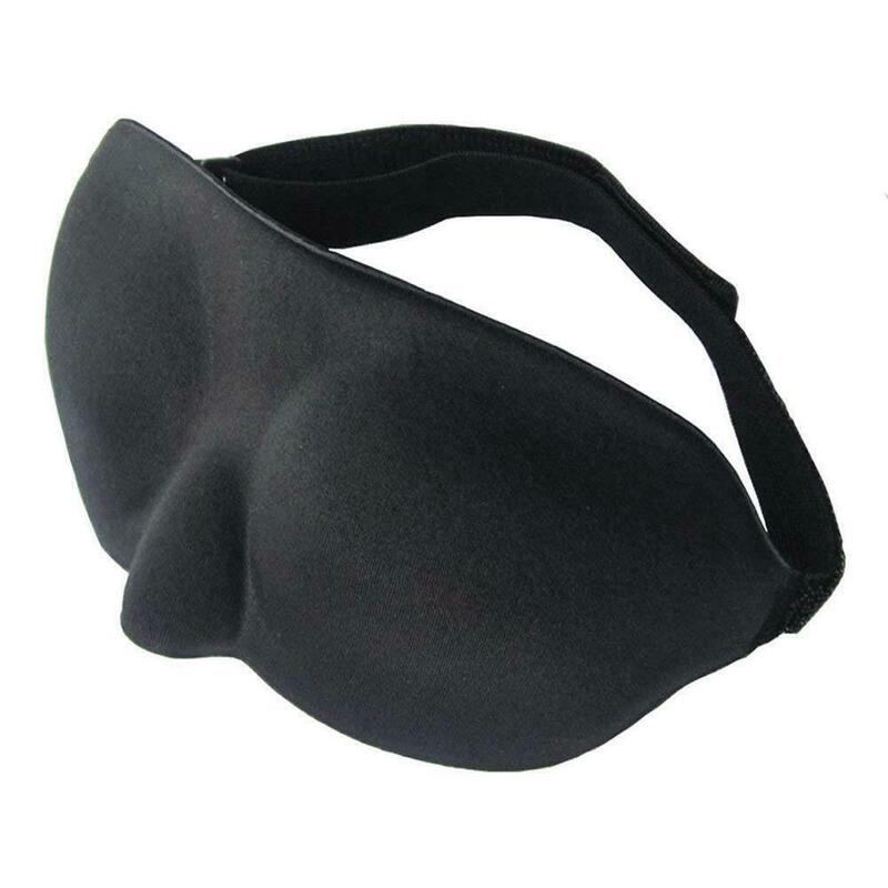 3D Slaap Masker Natuurlijke Slapen Oogmasker Eyeshade Cover Shade Eye Patch Vrouwen Mannen Zachte Draagbare Blindfold Travel Eyepatch Unsix