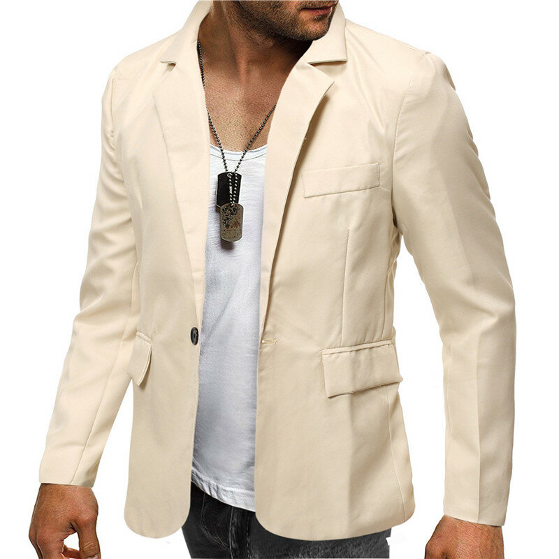 New men's large size suit seven-color solid color one-button casual suit coat 2021 men Jacket Blazer