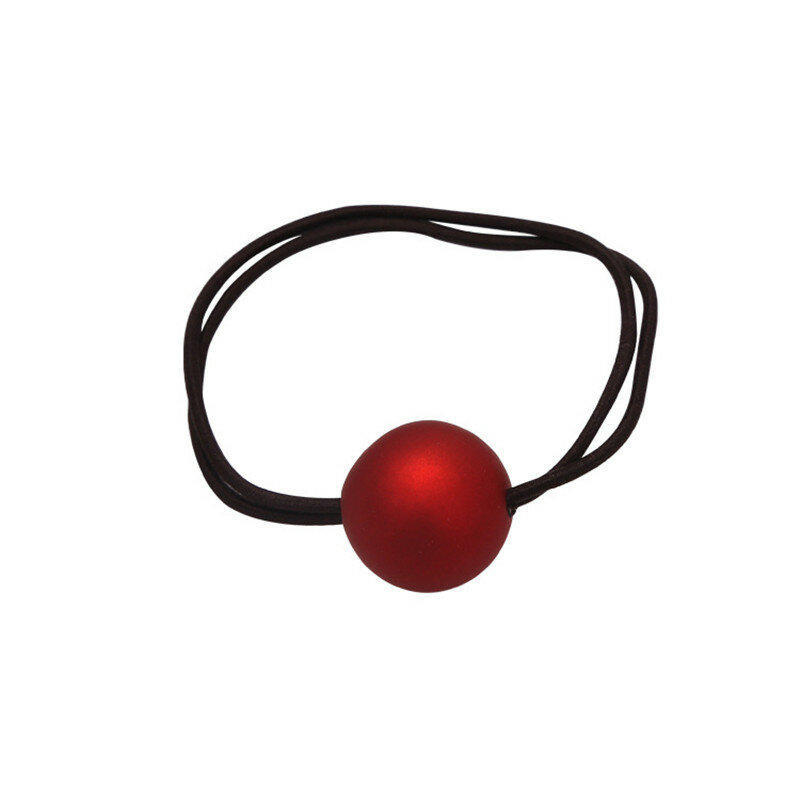Accessori per capelli per ragazza coreana palla glassata corda per capelli semplice elastico nero fascia elastica alta copricapo a coda di cavallo donna