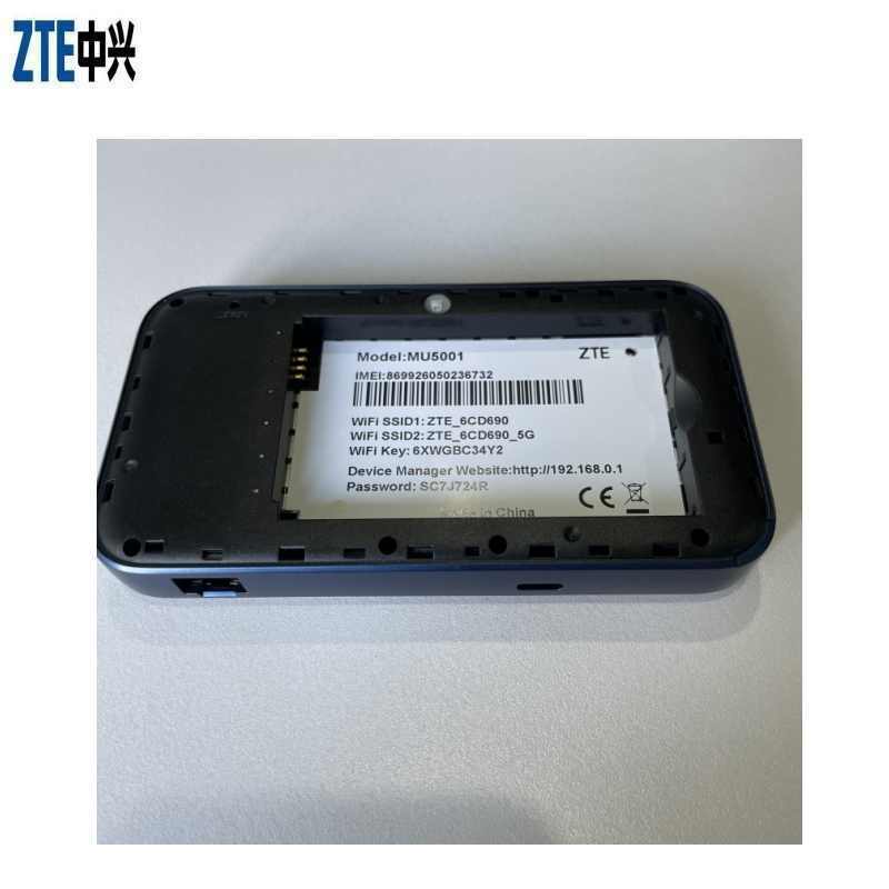 جهاز توجيه ZTE MU5001U 5g جديد مع بطاقة SIM نقطة اتصال 5G شبكات جيجابت سرعة MU5001 شاشة 2.4 بوصة تعمل باللمس بطارية 4500mAh