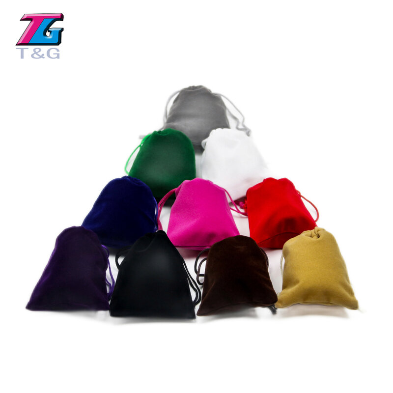 Dice Bag 10pcs/set 10 Colors Board game Dice and Cards Bags for Jewelry Packing or Dice-collectong Drawstring  Pouches