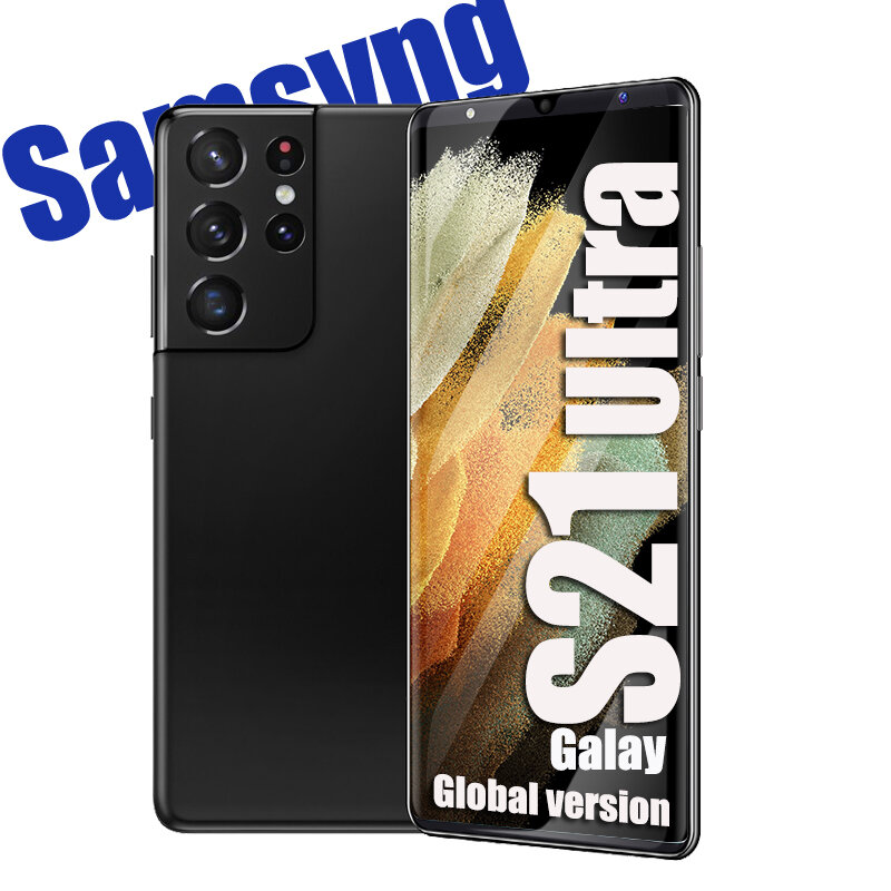 Phiên Bản Toàn Cầu Galaiy S21 Ultra 6.1 HD Inch 6GB + 128GB Điện Thoại Thông Minh Android Điện Thoại Di Động Vân Tay Mặt ID Dual SIM Điện Thoại Di Động
