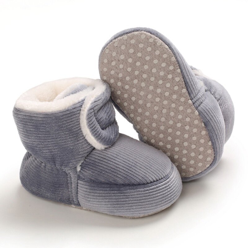 Baskets antidérapantes à semelle souple pour nouveau-né fille et garçon, chaussures de marche chaudes en coton, automne hiver 2020