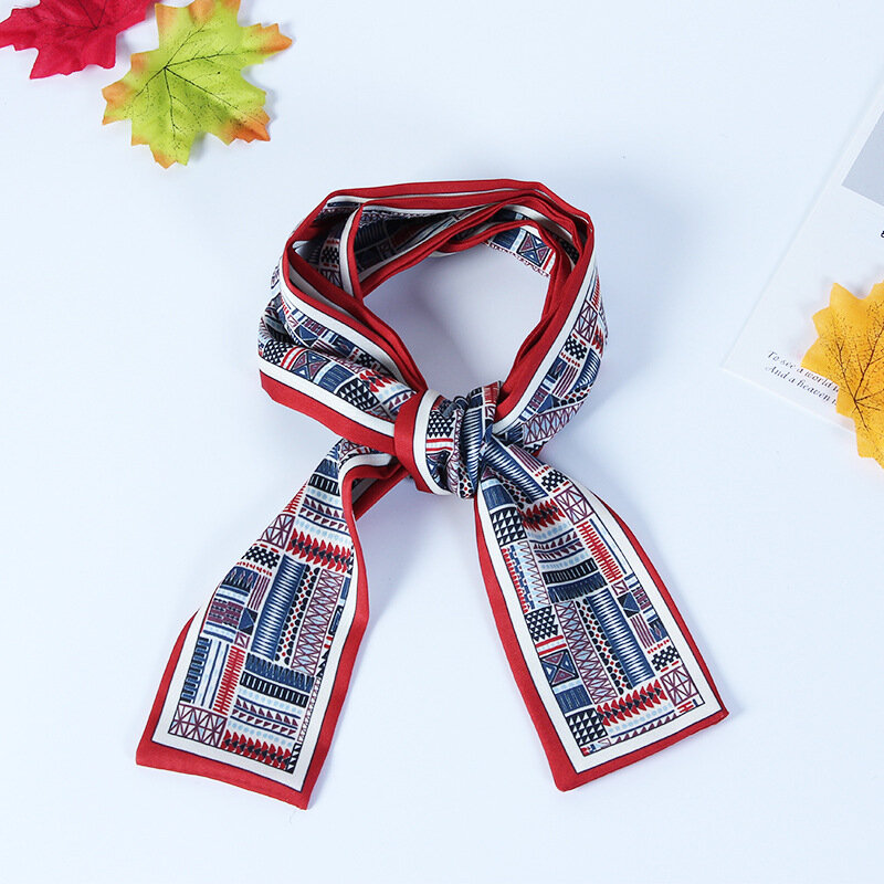 2020 NEW Spring New Type Scarf Imitates Silk and All Kinds of Small Scarves Gift Printing Artistic and Fashionable Scarves