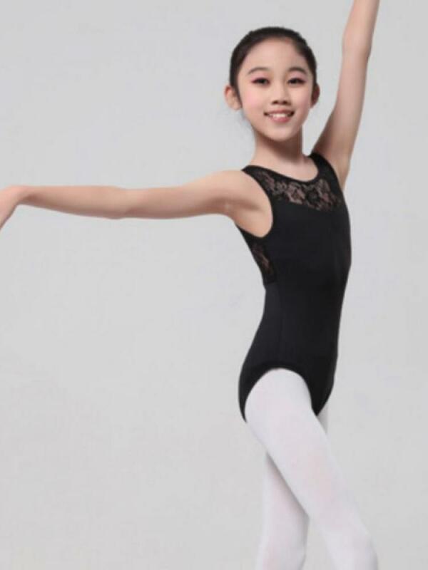 Falda de Ballet para niña, medias gimnásticas de encaje sin mangas, medias elásticas de patinaje, Ropa de baile de moda, superventas