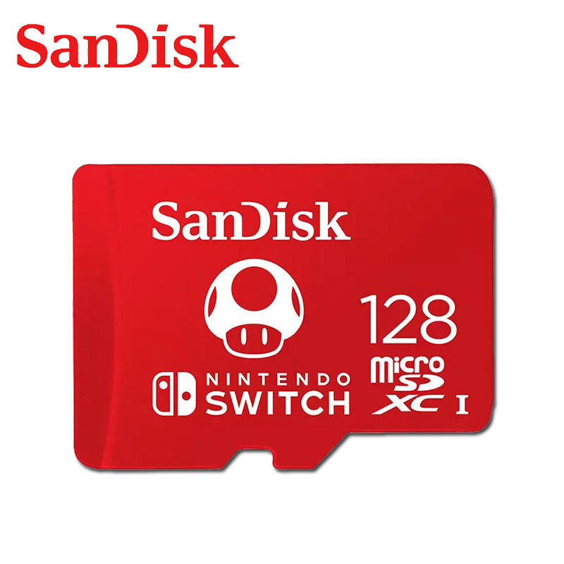 سانديسك نمط جديد ل نينتندو سويتش بطاقة الذاكرة 256 جيجابايت 128 جيجابايت 64 جيجابايت مايكرو SD بطاقة مايكرو SD TF بطاقة SDXC UHS-I مع محول