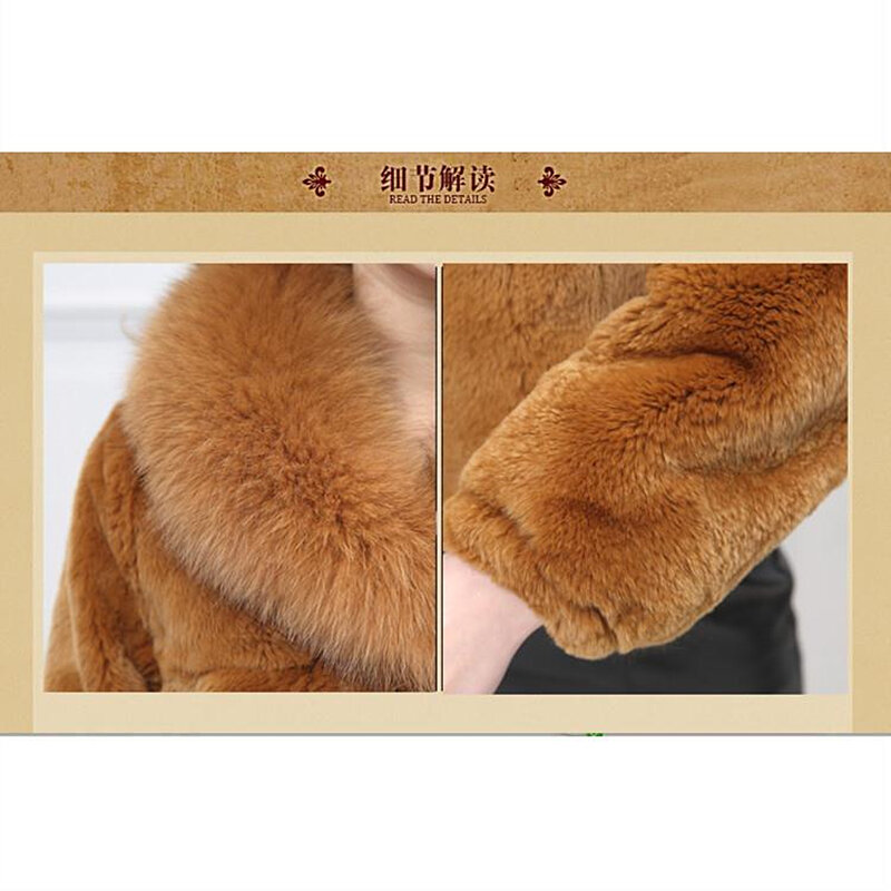 Jaket Musim Dingin Wanita Ukuran Besar S-4XL Mantel Bulu Imitasi Hangat Tebal Lengan Panjang Bulu Palsu Wanita Mantel Teddy Berbulu Fashion Pendek 2021