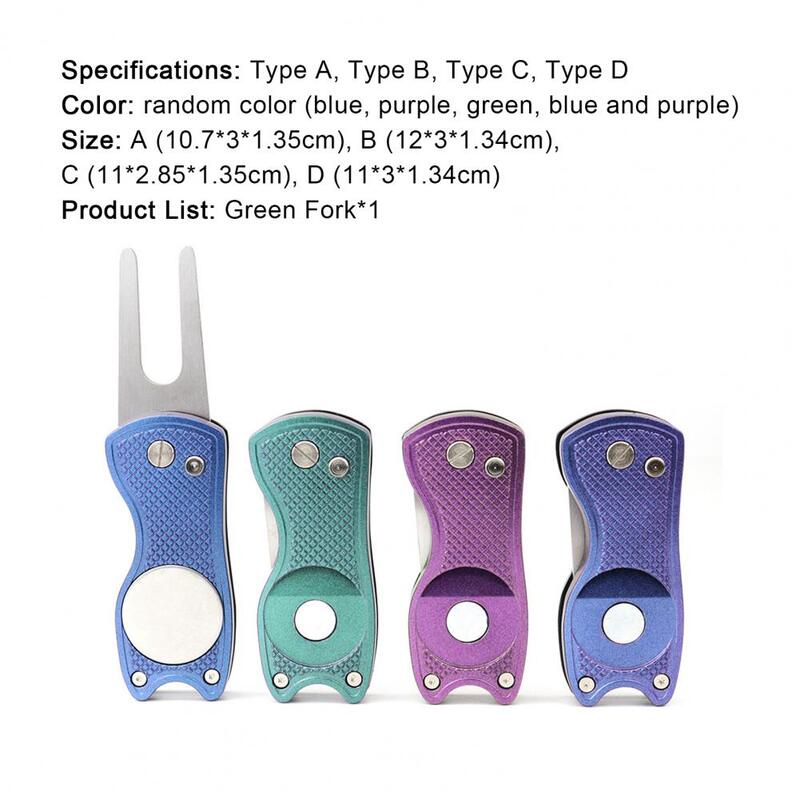 Golf Divot Tool Anti-oxidation Multi-functional Heavy-duty Pop-up Button Golf Divot Repair Tool for Outdoor