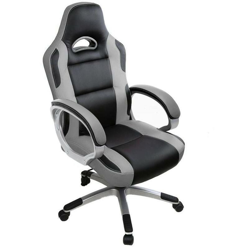 Chaise de gaming ergonomique et pivotante, pour ordinateur de bureau, fauteuil avec accoudoirs pour gamers adultes et enfants, A35