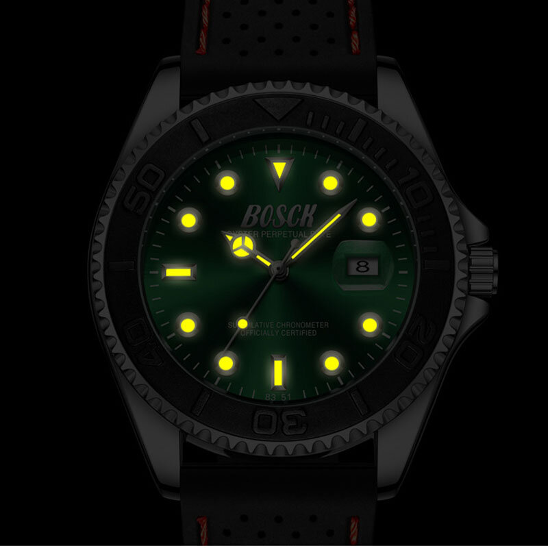 Relógio de pulso masculino relógio de quartzo de luxo da marca superior dos homens da forma luminosa do exército à prova dwaterproof água