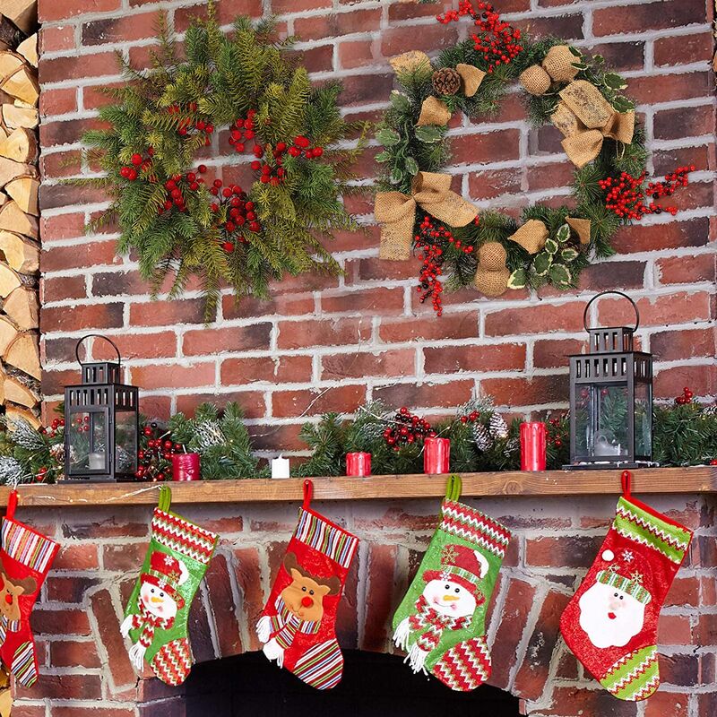 인공 살아있는 크리스마스 화환 프리미엄 가짜 화환 식물 단풍 문자열 펜던트 웨딩 파티 홈 장식 새로운 클래식