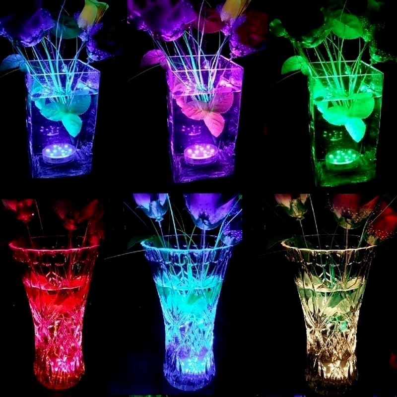10 led luce sommergibile 16 colori RGB per stagno esterno fontana vaso giardino nuoto vasca idromassaggio subacquea Spa vasca idromassaggio lampada da piscina