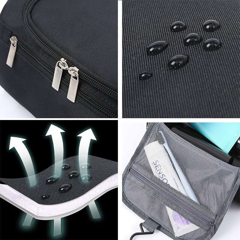 Multifunctional Men's Travel Bag Portable Waterproof Hook Wash Bag Men's Cosmetic Bag Portable Travel Storage and Finishing Bag