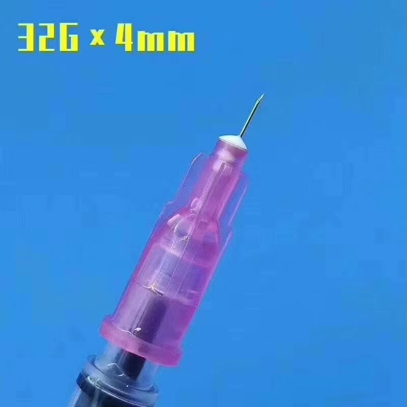 needle Piercing Transparent Syringe Injection glue Clear Tip Cap ForPharmaceutical injection needle 32G 4mm