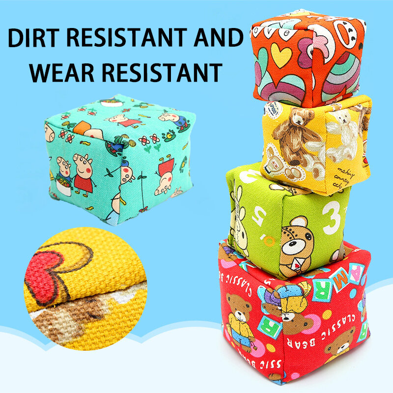 Classic Children's Bean Bag Mini Children's Throwing Sandbag Toy Cartoon Canvas Sandbag Toy Outdoor Sports Fun Bean Bag