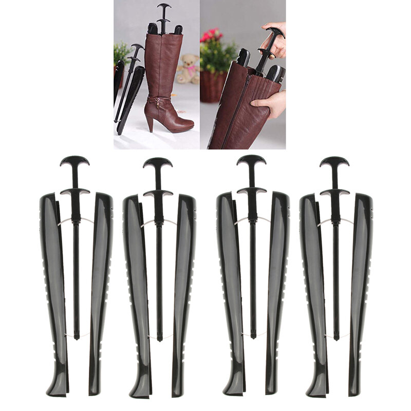 4x Boot Stand Holder Form Shaping Insert Adjustable Boot Shoe Tree Stretcher
