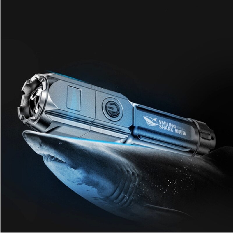 미니 Led 손전등 슈퍼 밝은 줌이 가능한 USB 충전식 T6 전술 토치 캠핑 하이킹 낚시 다기능 토치