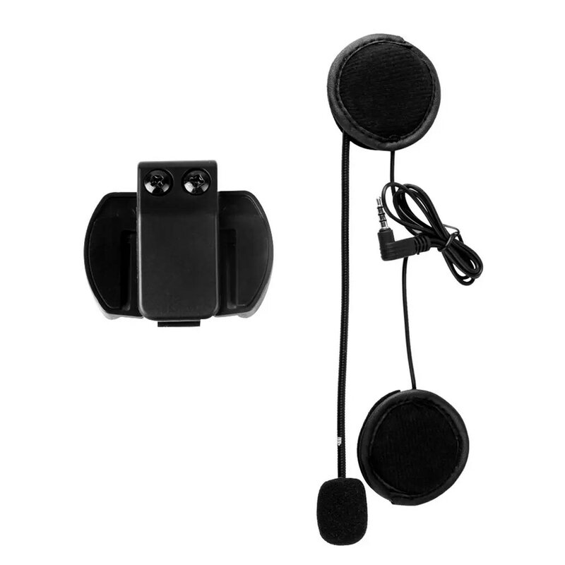 Microfone para alto-falante v4/v6, fone de ouvido universal, interfone para capacete, clipe para dispositivo de motocicleta