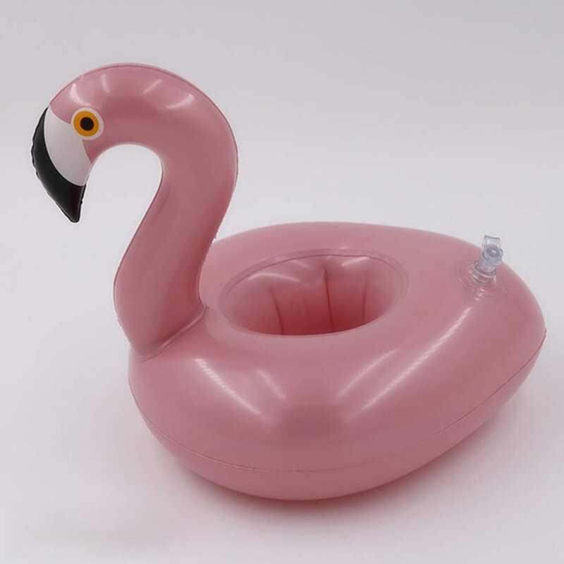 Mini suporte de copo inflável unicórnio flamingo bebida titular piscina flutuador banho piscina brinquedo festa decoração barra coasters