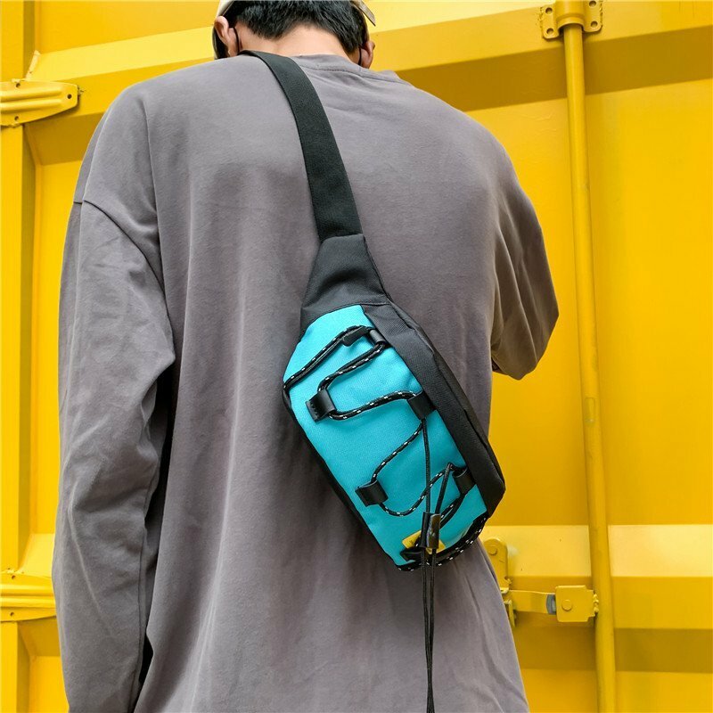 New Chest bag Nylon Waist Bag Women Belt Bag Men Fashion Colorful Bag Travel Purse Phone Pouch Pocket Hip Sling  Bag Unisex