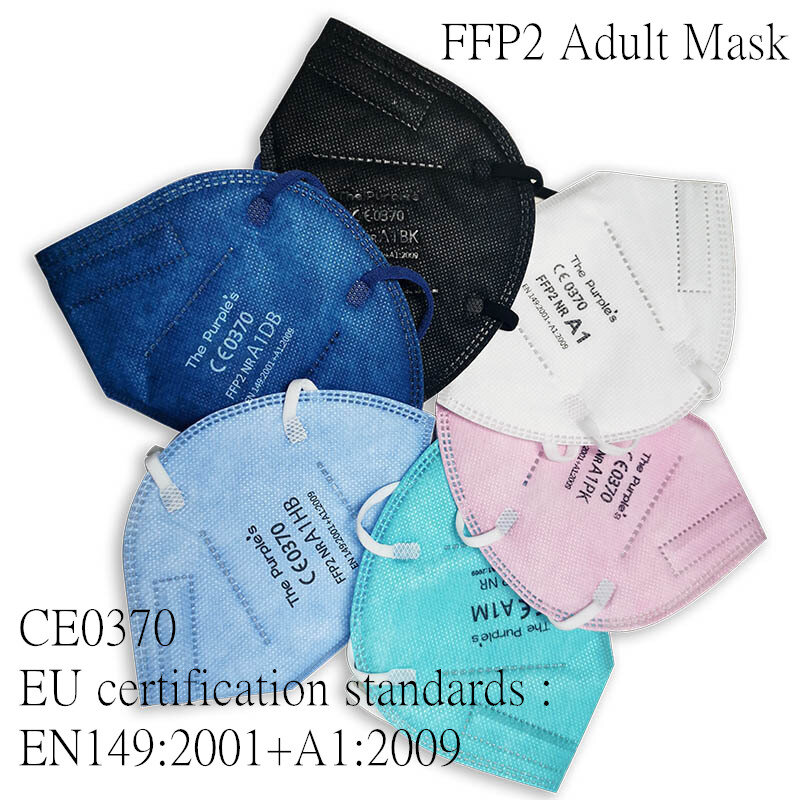 KN95 Adult Mascarillas Fpp2 Homologadas En España Safety Dust Respirator Protective Face Masks FPP2 Mask  Certificate for CE