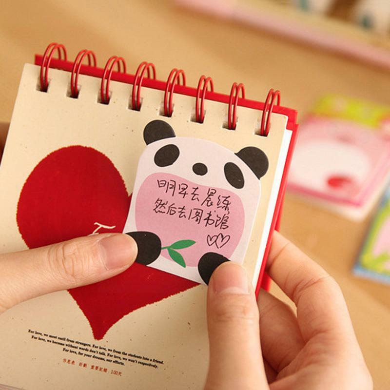 Artigos de papelaria floresta animal série bonito bloco de memorando papel escola estudante material de escritório artigos de papelaria para o jardim zoológico panda gatos s3i8