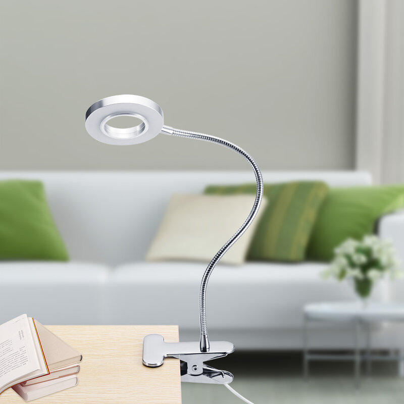 كليب الجدول مصباح LED الجدول مصباح مكتب ضوء المحمولة دائم الحاجب مانيكير ضوء USB أدوات التجميل ل مسمار ماكياج السرير استخدام