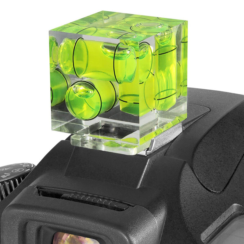 3 assi 2 assi fotocamera Hot Shoe Bubble livella a bolla d'aria protezione per slitta calda supporto per accessori per fotocamere reflex Canon Nikon DSLR