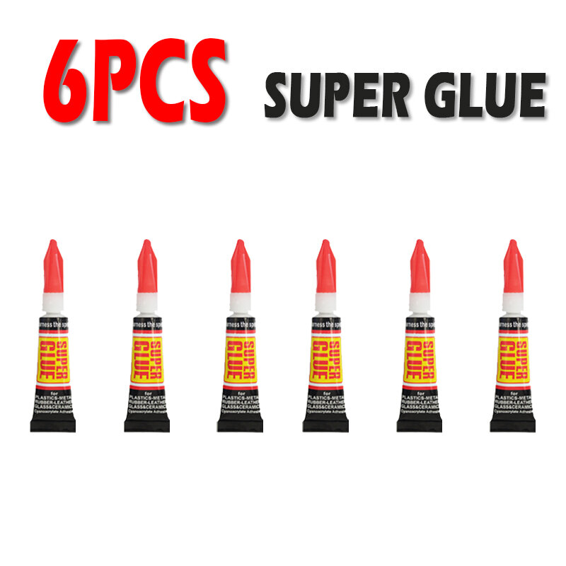 3-12Pcs Liquid Super Lijm Hout Rubber Metaal Glas Cyanoacrylate Lijm Briefpapier Winkel Nail Gel 502 Onmiddellijke Sterke bond Leath