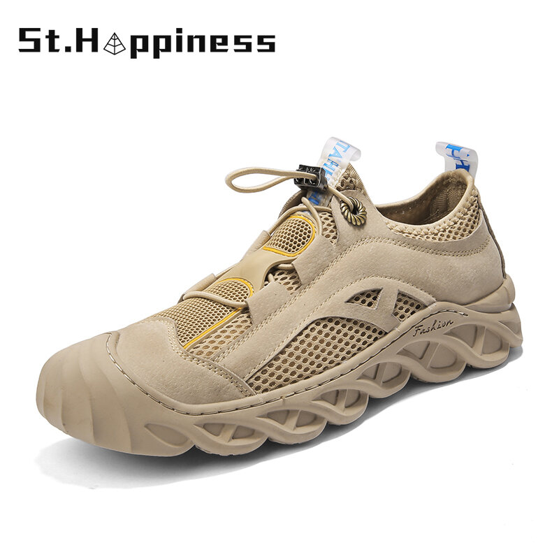 2021 Summer Men's Mesh Breathable Casual Shoes Fashion Soft Original Design Multifunctional Shoes Outdoor Sport Shoes Big Size