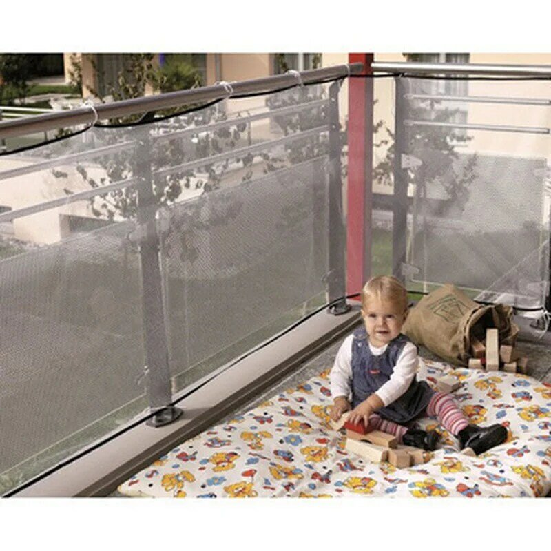 Loley-cerca para bebês, 2m/3m, malha, proteção de casa, espessamento, rede de segurança, portão, varanda, escadas, segurança para crianças pequenas