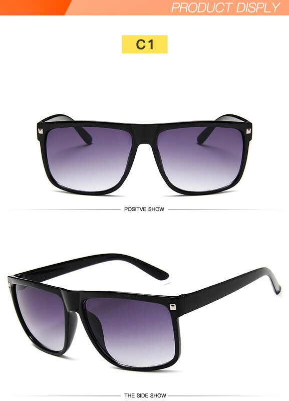 Mode Vierkante Zonnebril Vrouwen 2019 Merk Designer Zwart Frame Zonnebril Voor Vrouwen Man Eyewear Dames Goggles Shades UV400