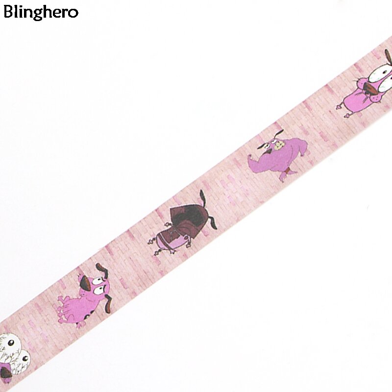 Fita adesiva washi engraçada cachorro, 15mm x 5m fita diy, fitas adesivas de desenho animado decalque bh0031