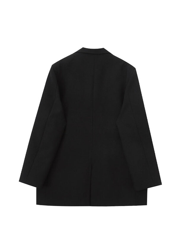 2022 Spring Women's Elegant Blazer Heart Jacket Korean Style Office Ladies Loose Single Breasted Long Sleeve Female Suits Coat