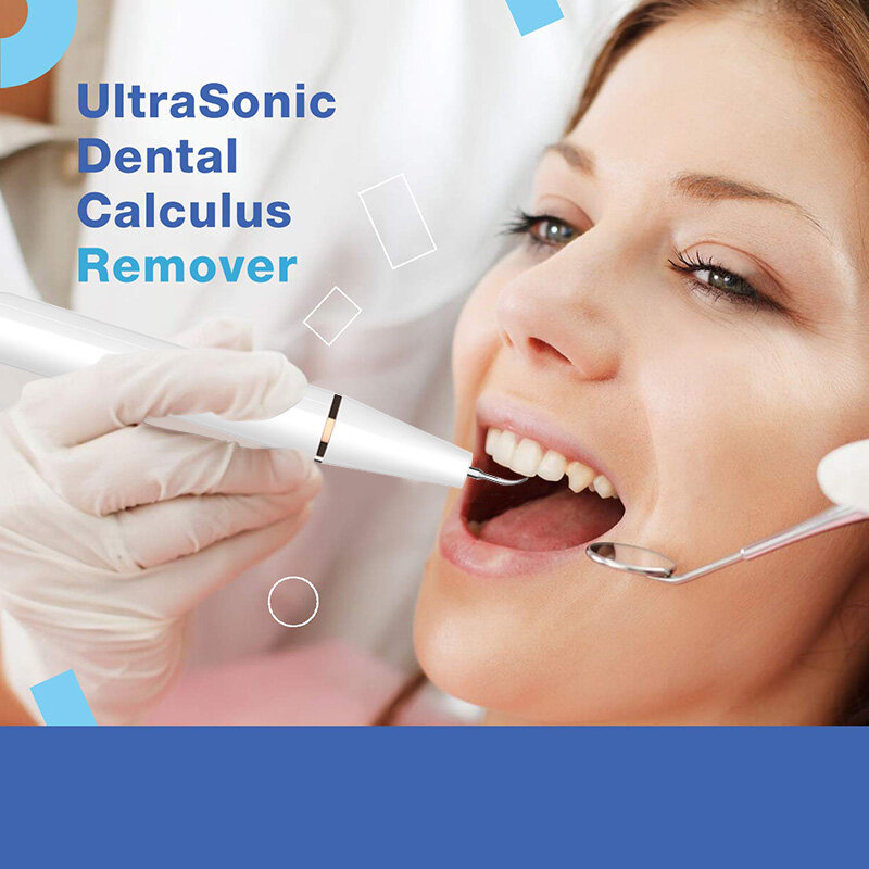 Dental Calculus Remover ไฟฟ้า Tartar Remover Ultrasonic Whitening ฟันทำความสะอาดฟันฟันคราบในครัวเรือนทันตกรรม Scaler