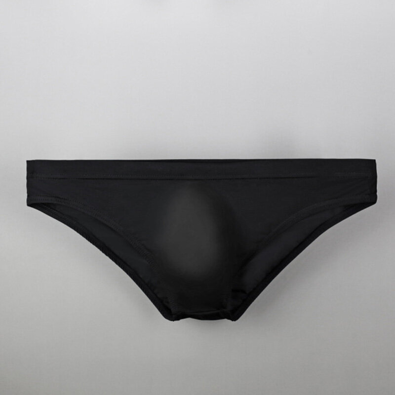 Men's Sexy Underwear Super Thin Breathable Seamless Briefs Underpants Fashion Comfortable Ice Silk Bikini Gay Men Underpants