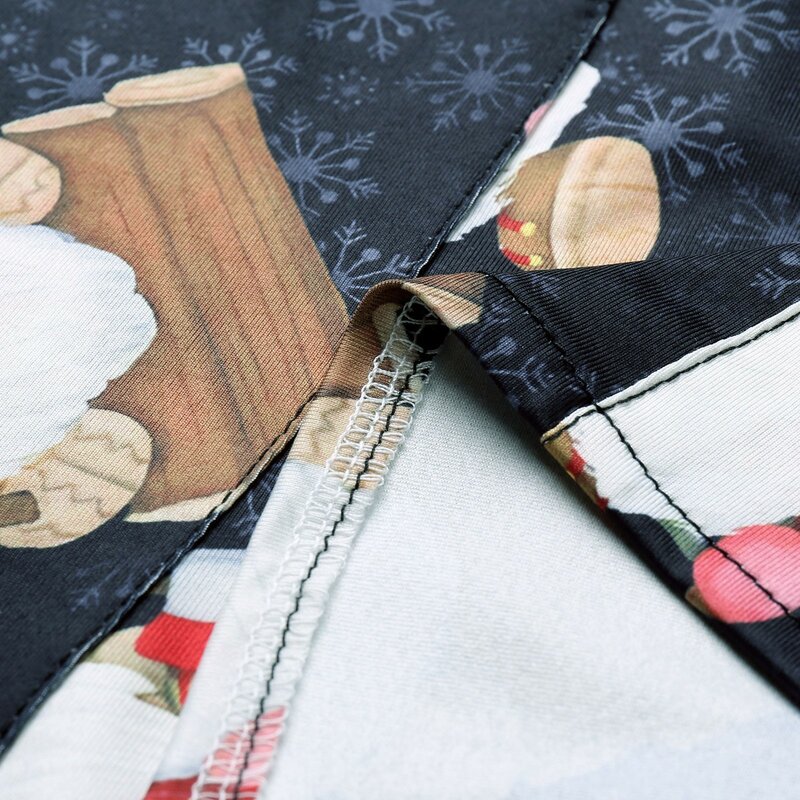 Santa Weihnachten Scrubs Uniform Muster Druck Frauen Kurzarm V-ausschnitt Arbeits Bluse Tops Krankenschwester Apotheker Pflegeperson Arbeitskleidung