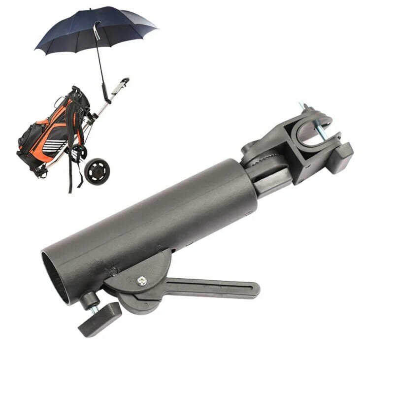 في الهواء الطلق المحمولة جولف قابل للتعديل زاوية حامل المظلة العالمي حامل ملحق لملحقات عربة جولف