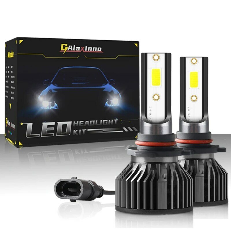 Фара Galaxinno 9006, 12 В, светодиодные лампы 6000K HB4, автомобильная фара дальнего света, лм, 48 Вт, суперъяркая 2 фонаря для японского бренда автомобилей