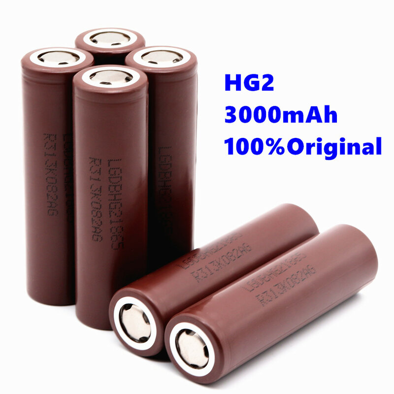 Aleaivy الأصلي 18650 ليثيوم أيون Hg2 3000mAh بطارية 3.7 فولت عالية الطاقة 30A تفريغ كبير الحالي ليثيوم أيون قابلة للشحن Baterias