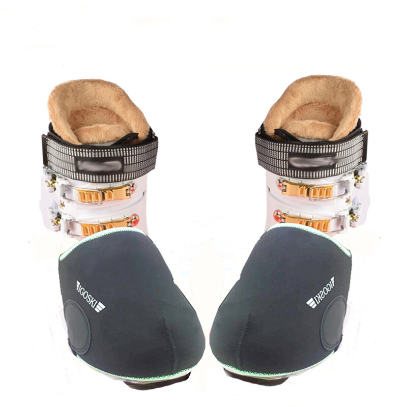 IGOSKI-أغطية أحذية التزلج والتزلج على الجليد ، أحذية دافئة مقاومة للماء ، واقي