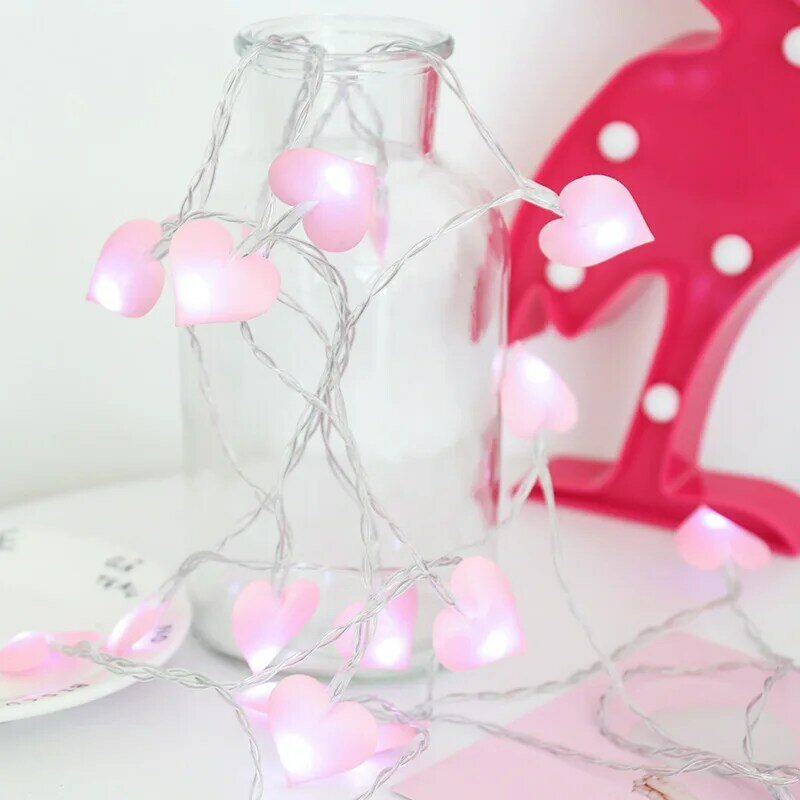 Luci a Led Love Cotton Light String ghirlanda per esterni Led Light Fairy Lights Wedding Christmas Light Decoration Adornos De Navidad