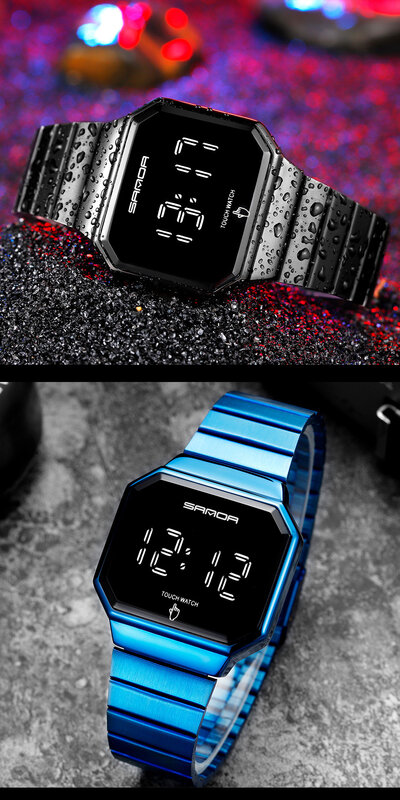 SANDA męski zegarek moda kalendarz biznesowy wodoodporny męski zegarek zegar elektroniczny cyfrowy zegarek dla mężczyzn Relogio Masculino
